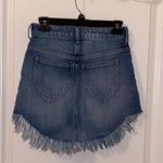 We The Free Bailey Denim Frayed Mini Skirt Photo 1