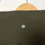 Lululemon Wunder Under HR Crop 25β Scallop Olive Green Full On Luxtreme Size 12 Photo 4