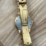 Seiko  Diamond Ladies Watch Vintage Gold-Tone Bracelet White Dial Date Window Photo 6