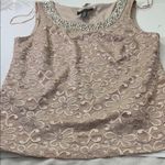 R & M Richards  Pearl Beaded Lace Sleeveless Blouse Photo 5
