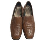 Aravon Kiley Floral Cut Out Leather Loafers Slip on Shoes‎ Brown Size 9.5 2A Photo 1