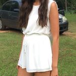 White Boutique Romper Open Back Photo 1