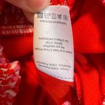 Lush Clothing Lush Red Pink Print V Neck Short Sleeve Blouse Smocked Waist Top Women's Size XL Photo 5