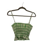 Urban Outfitters  Green Gingham Smocked Crop Top M Cottagecore Coquette Style Photo 5