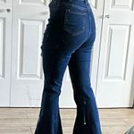 Flare Leg Ripped Jeans Blue Size M Photo 1