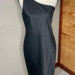 Hugo Boss Black One Shoulder Sleeveless Knee Length Dress 6 Formal Party Wedding Photo 0
