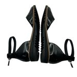 Eileen Fisher Flats Size 8 Emmet Black Patent Leather Ankle Strap Back Zip Shoes Photo 6