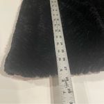 White House | Black Market White Black Faux Fur Vest Women M Black Stand Collar Pockets Classic Plush Warm Photo 7