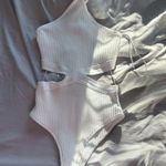 ZARA  White Bandage Open Back Bodysuit Photo 0