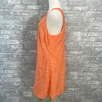 Loft  Bright Orange Patterned Dress Photo 2