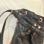 Alexander Wang  Diego Bucket Bag, Black Pebbled Lambskin w/ Rose Gold Studs, VGUC Photo 11