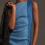 Anthropologie  Pilcro‎ The Kendall Sleeveless Mini Dress Denim Edition Size 4 Photo 0