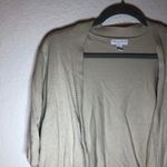 Charter Club  Cardigan Tan Cropped Shrug Cardigan Sweater Knit Sz 2X GUC Photo 3