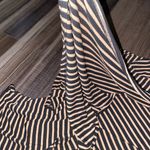 Ultra Flirt  Striped Black and Cream Women's Top Photo 2