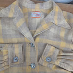 Levi's True Vintage  Ladies Wool Yellow Plaid Shirt Photo 0