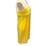 Essentials by ABS marigold yellow poly/ spandex dress. Spaghetti straps. Size10. Size 10 Photo 3