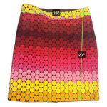 Premise  Short Skirt Size 8 Women's Geometric Circles 70s style Photo 1