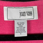 Joan Vass  Size 3 Long Sleeve Open Front Multicolored Cardigan Sweater Photo 4