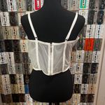 Sheer White Bustier Size L Photo 4