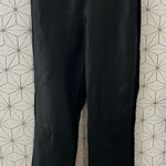 Cache Black Leather Front V-Waist Pant Photo 0