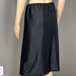 Vintage Lovable Half Slip Skirt 4" Wide Lace Ultra High Slit Black Size Medium Photo 4