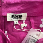 All Things Mochi Ola Maxi Skirt Embroidered Ruffle Floral Pink Size Medium Photo 9