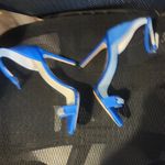 Bruno Magli Blue Stiletto Heels with Ankle Strap (Was The Display) Size 37 Photo 3