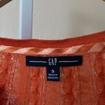 Gap cute knitted orange wool blend cardigan Photo 2