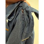 Michael Kors  Chambray ruffle lightweight denim faux wrap skirt size Large NWOT Photo 5