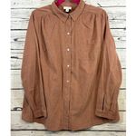 J.Jill Women's  Corduroy Shirt Size M Brown Photo 1