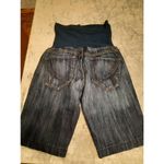 A pea in the pod  Maternity Thick Stitch Denim Blue Bermuda Shorts Size 32 Photo 2