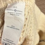 Lululemon Falling Freely Knit Zipper Scarf Merino Wool Ivory Photo 5