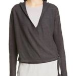 Eileen Fisher Organic Linen Knit Wrap Cropped Hoodie Sweater XXS Photo 9