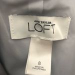 Loft Ann Taylor Grey Lined Semi Fitted Career Blazer Size 8 Stretch Avant Garde Photo 8