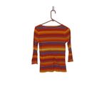 Laurens Jeans Company LRL Striped Long Sleeve Top Soft Green Label Blue Small Red Photo 1