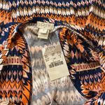 J. Crew Racerback Sleeveless Ikat Column Pattern Maxi Tank Dress size Small NWT Orange Photo 7