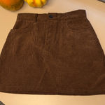 SheIn Brown Corduroy Skirt From  Size Small Photo 0