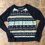 Medium NOLLIE navy tribal crewneck Blue Photo 0