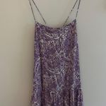 Purple Floral Mini Dress Size M Photo 0