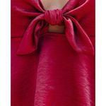 VICI Gratitude Satin Crop Babydoll Tank in Wine Photo 3