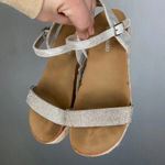 Steve Madden Steve‎ Madden | Silver Glitter Platform Sandals 3 Photo 2