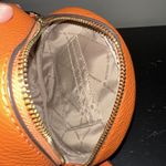 NWOT Michael Kors Crossbody Bag Canteen Fulton Small Round Tangerine Leather Fal Photo 5