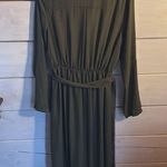 High slit green maxi dress Size M Photo 5