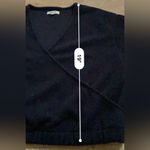 Madewell  Women’s‎ Size Medium Black Ottoman Knit Wrap Top Photo 7