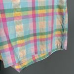 Crown & Ivy Pink & Blue Madras Plaid Preppy Shorts - 16W - Women's Plus Size Photo 2