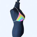 Victoria's Secret  vintage Y2K rainbow sequin bikini top Size Large Photo 4