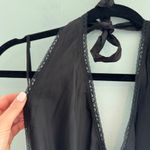 Indah  Viscose Spandex Halter Maxi Dress Lace Cutout Detail Photo 6