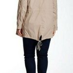 NYDJ Brushed Twill Anorak tan beige Plus Size hooded pockets zipper Jacket 1X Photo 1