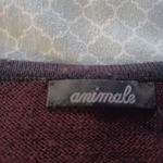 Animale Long Sleeve Sweater Women's Small Wool Blend Dark Burgundy Knit Plus 2X Red Photo 1