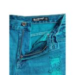 BLANK NYC Vintage Hi Rise Acid Wash Emerald Denim Shorts Size 28 Photo 3
